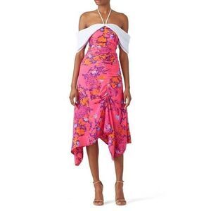 Tanya Taylor pink Virginia cold shoulder D…